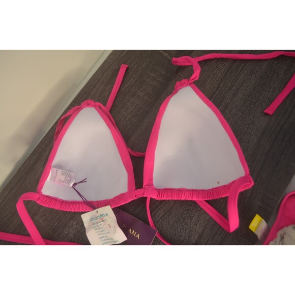 LASCANA Women's Hot Pink Triangle Bikini Top Size 36A/B - New with Tags - - Picture 5 of 7